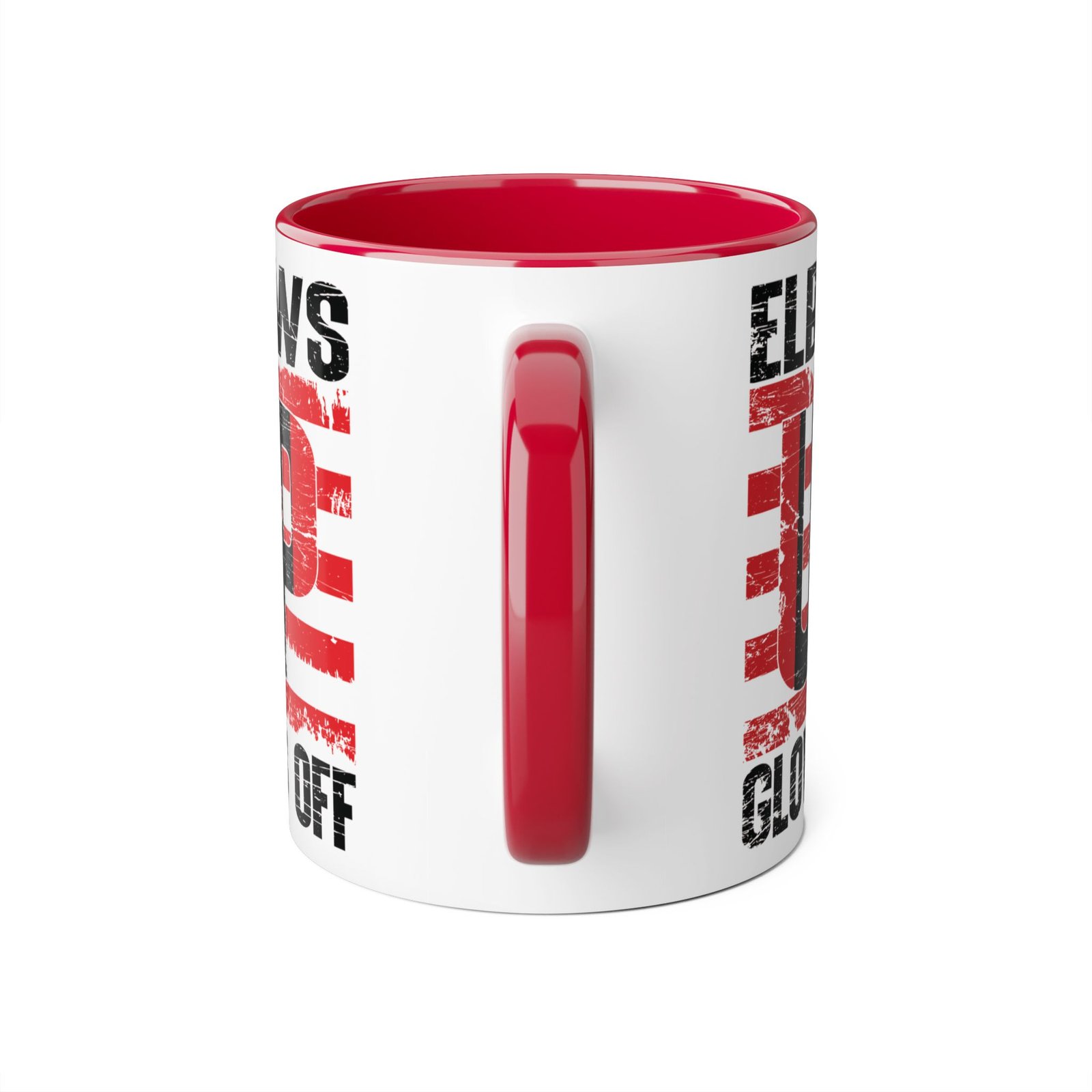 Elbows Up Gloves Off β Canada Rebel Accent Mug ππ₯π¨π¦ - Image 4