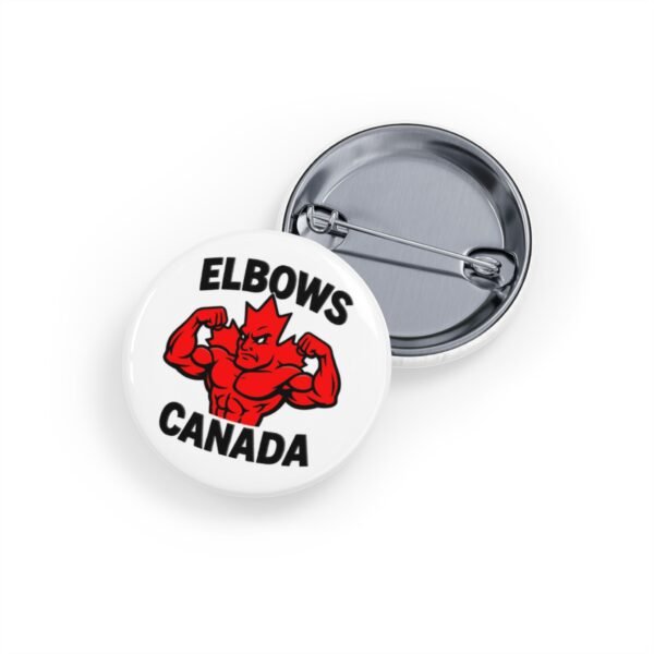 Elbows Canada Round Pin Badge -Bold & Powerful Round Pin - Image 5