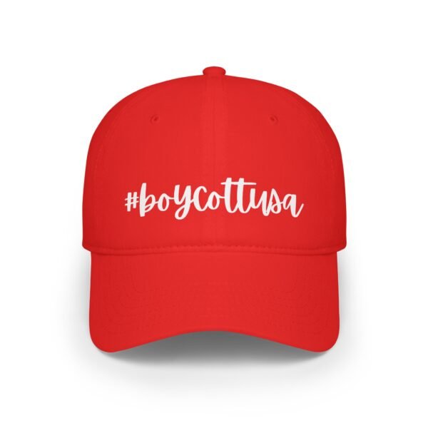 #boycottusa Baseball Cap – Bold Statement, Minimalist Style - Image 3