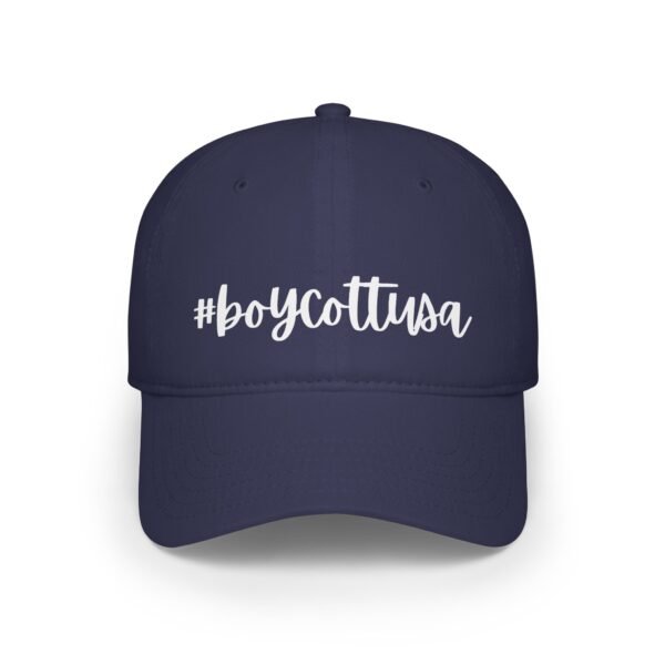 #boycottusa Baseball Cap – Bold Statement, Minimalist Style